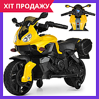 Детский мотоцикл на аккумуляторе Bambi M 4080EL-6 желтый