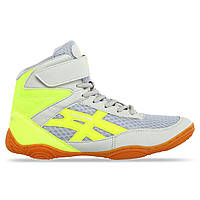 Борцовки Wrestling Maraton на шнурівці W-2005-4 (розмір 40-45) сіро-лимонний