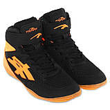 Борцовки Wrestling Maraton на шнурівці W-4010-1 (розмір 36-40) жовтогарячий, фото 4