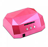 Гібридна сенсорна лампа Diamond Led+Ccfl для манікюру 36Вт, pink
