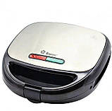 4 в 1 Гриль, бутербродниця, вафельниця, ліщина Domotec Ms 7704, 1000 Вт, фото 2