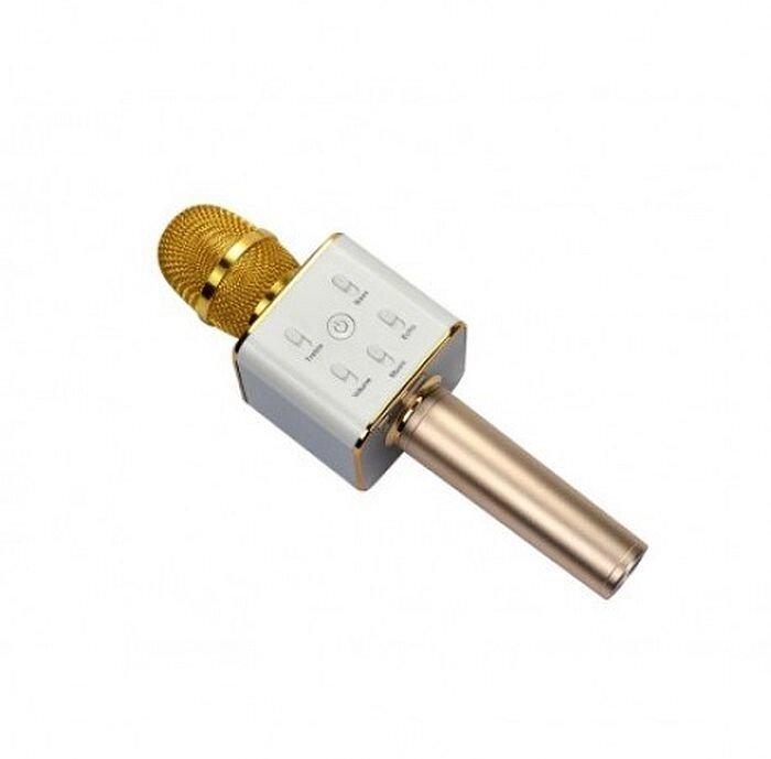 Бездротовий мікрофон караоке q7, gold, фото 1