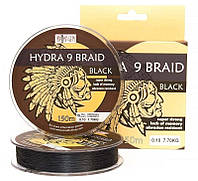 Шнур BratFishing Aborigen Hydra 9 Braid Black 150м 0,12мм