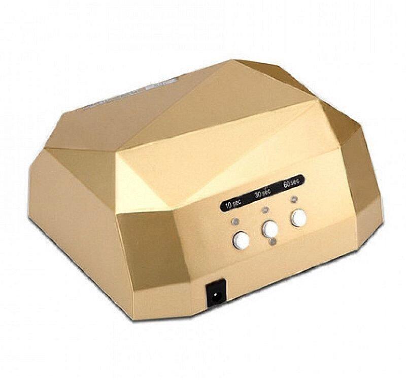 Гібридна сенсорна лампа Diamond Led+Ccfl для манікюру 36Вт, gold, фото 1