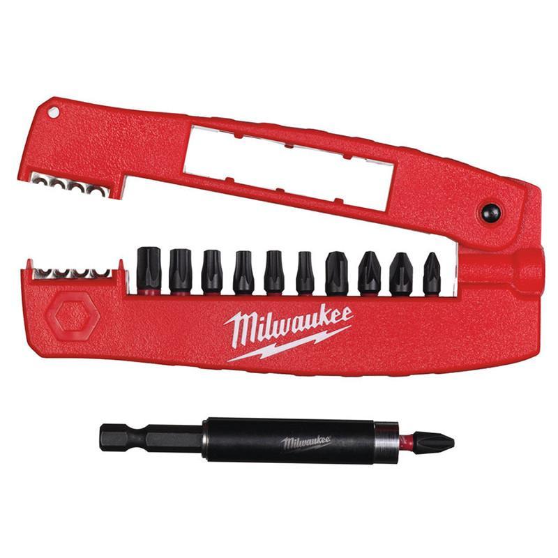 Набір біт для шурупокрута 12 шт. тримач-викрутка Milwaukee Shockwave 4932430910
