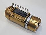 Кемпінговий ліхтар Sb-9699 gold (сонячна панель, power bank), фото 6