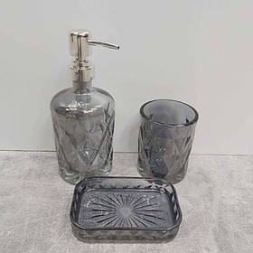 Набір аксесуарів для ванної S&T Графіт (888-155)