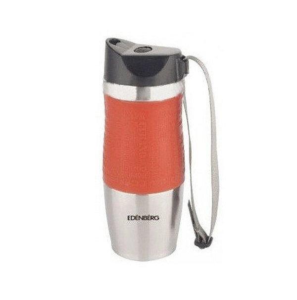 Термокухоль термос Edenberg Eb-623 з ремінцем, orange вставка, фото 1