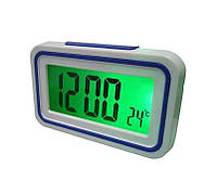 Говорящие настольные часы Kk-9905tr с подсветкой, dark blue вставка