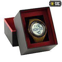 Мужские спортивные тактические часы M-Tac с шагомером Olive в фирменной коробке Койот