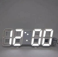 Електронний Led годинник з будильником та термометром Ly 1089 white, white