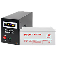 Комплект резервного живлення для котла LP (LogicPower) ДБЖ + гелева батарея (UPS B500VA + АКБ GL 780W) i