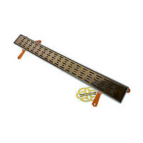 Лінійний трап для душу CLASSIC BRONZE 60 см, вертикальний, решітка дощ бронза FEHA, фото 2