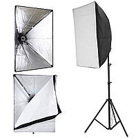 Софтбокс на 1 лампу 50 см х 70 см со стойкой 2 м, Softbox for 1 lamp