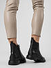 Черевики жіночі демісезонні чорні шкіряні,на каблуку,на платформі з шнурівкою і блискавкою Meegocomfort 41, фото 9