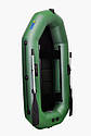 Човен надувний пвх гребний двомісний ΩMega 245LS PS зелена, фото 2