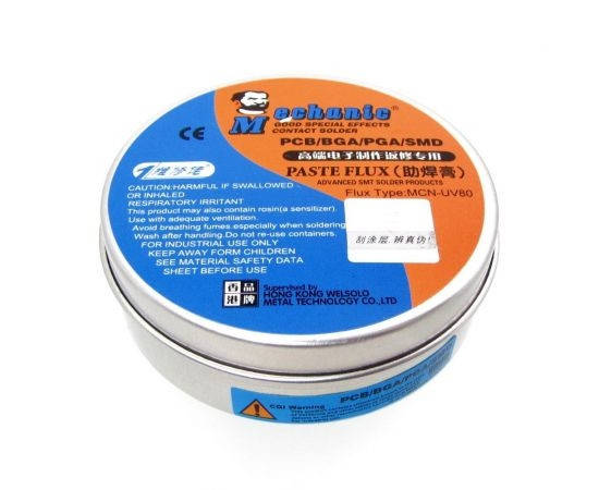 Флюс-паста Mechanic UV80 (60 г) (без вмісту галогенів), фото 1