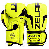 Боксерські рукавички на липучці PU Zelart BO-5698 (розміри 6-14 унцій), фото 3