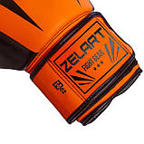 Боксерські рукавички на липучці PU Zelart BO-5698 (розміри 6-14 унцій), фото 8
