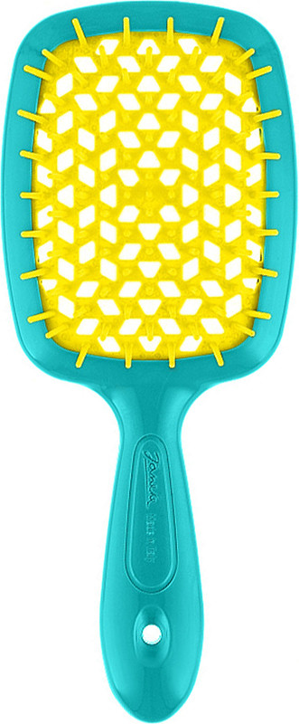 Щітка Superbrush бірюза з жовтим Janeke