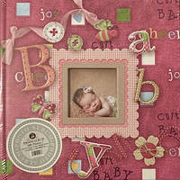 Альбом дитячий на 200 фото 10х15см. Baby joy pink