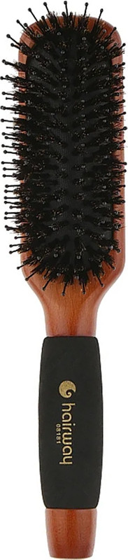 Щітка масажна чорна, щетина дикобраз Hairway