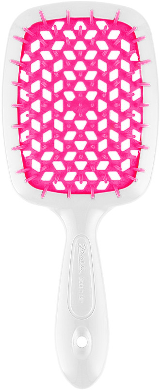 Щітка Superbrush Small біла з фуксією Janeke