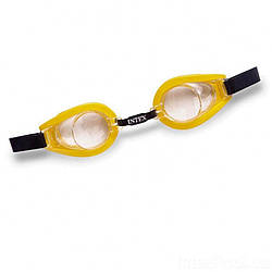 Дитячі окуляри для плавання Intex 55602 розмір S Жовтий, World-of-Toys