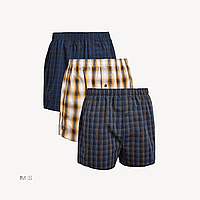 Мужские семейные трусы M&S (woven boxers) - комплект 3 шт