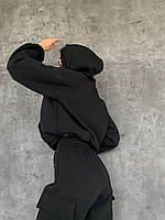 Спортивный костюм женский тёплый белый черный шоколад морская волна 42-44 46-48 толстовка оверсайз джогеры