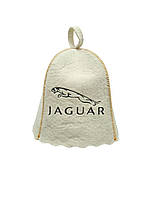 Банная шапка Luxyart "Jaguar" натуральный войлок белый (LA-747)