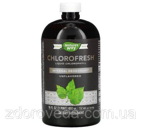 Хлорофіл рідкий Nature's Way Chlorofresh, без ароматизаторів, 473 мл, детокс