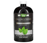 Хлорофилл жидкий Nature's Way Chlorofresh, без ароматизаторов, 473 мл, детокс