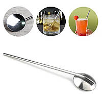 Барна ложка трубочка 2в1 "Глясе" з нержавіючої сталі