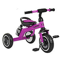 Детский трехколесный велосипед со светящимися колесами и бутылочкой для воды Turbotrike M 3648-M-2 Фиолетовый