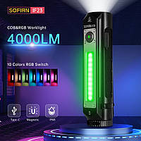 Аккумуляторный ручной фонарик EDC Sofirn IF23 RGB (4000Люмен, 247м, 1*21700, 6000-6500К)