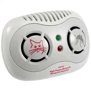 Ультразвуковий відлякувач комах та гризунів Super Ulpasonic Mouse & Mosquito Repeller AR-166B