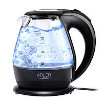 Чайник скляний Adler AD 1224 1.5L з підсвіткою