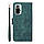 Чохол книжка BetopNice для Xiaomi Redmi Note 10 Pro зелений з ремінцем на руку, фото 3