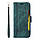 Чохол книжка BetopNice для Xiaomi Redmi Note 10 Pro зелений з ремінцем на руку, фото 2