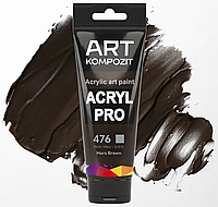 Краска акриловая, 476 марс коричневый, 75 мл, Acryl PRO ART Kompozit, художественная