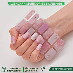 Лакові смужки для манікюру, лакові наклейки на нігті, гелеві наклейки DQ3-84