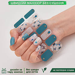 Лакові смужки для манікюру, лакові наклейки на нігті, гелеві наклейки DQ3-86