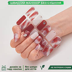 Лакові смужки для манікюру, лакові наклейки на нігті, гелеві наклейки DQ3-88