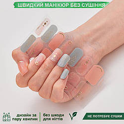 Лакові смужки для манікюру, лакові наклейки на нігті, гелеві наклейки DQ3-98