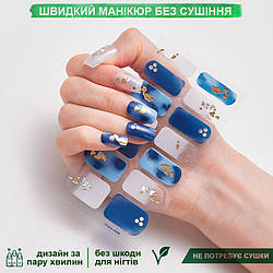 Лакові смужки для манікюру, лакові наклейки на нігті, гелеві наклейки DQ3-99