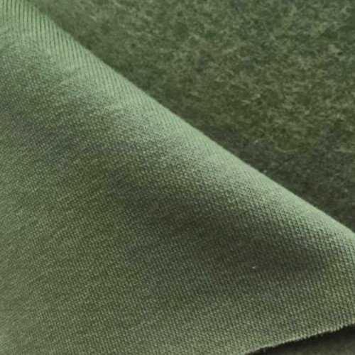 Тринитка з подчосом тканина трикотажна однотон хакі, фото 1