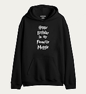 Толстовка з прикольним принтом  "з днем народження магле", фото 2