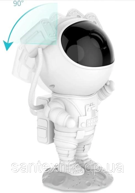 Дитячий світильник нічник проєктор зоряного неба Космонавт Sky Star Astronaut Lamp з пультом і таймером, фото 1
