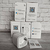 Умная смарт WiFi розетка 20А с счетчиком электроэнергии, Белая / Розетка Smart Plug з енергометром